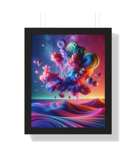 "Neon Dreamscape: Abstract...